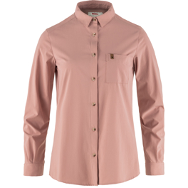 Fjällräven Övik Lite Shirt LS W Women’s Shirts Pink Main Front 73770