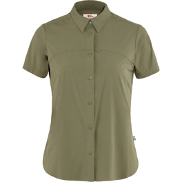 Fjällräven High Coast Lite Shirt SS W Women’s Shirts Green Main Front 48894