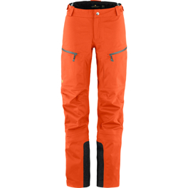 Fjällräven Bergtagen Eco-Shell Trousers W Women’s Mountaineering trousers Orange Main Front 51750