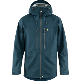 Fjällräven Bergtagen Eco-Shell Jacket M Men’s Mountaineering jackets Blue Main Front 50792