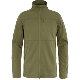 Fjällräven Abisko Lite Fleece Jacket M Men’s Trekking jackets Green Main Front 59298