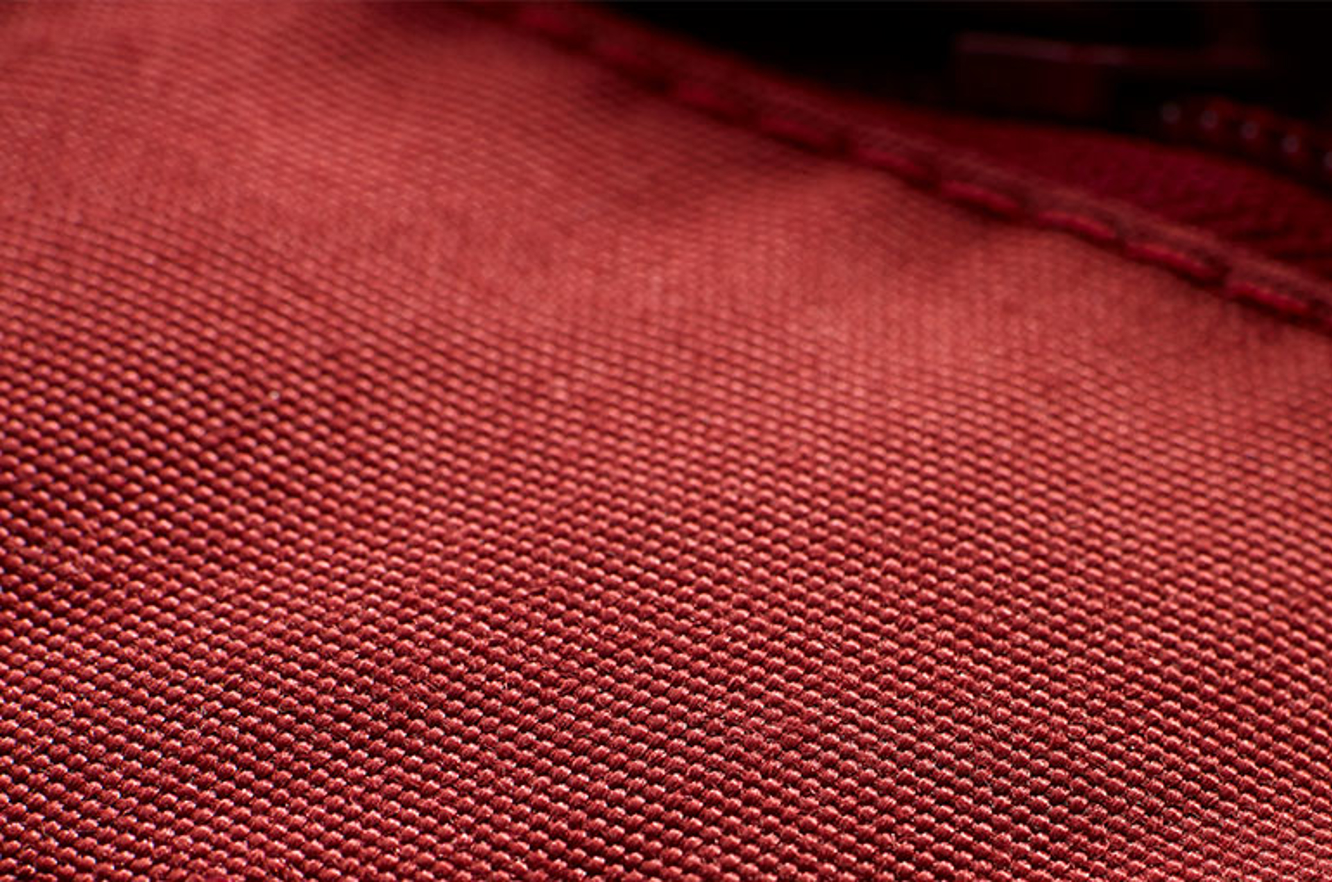 Closeup of polyester fabric