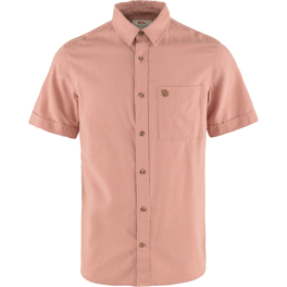 Fjällräven Övik Travel Shirt SS M Men’s Shirts Pink Main Front 73837