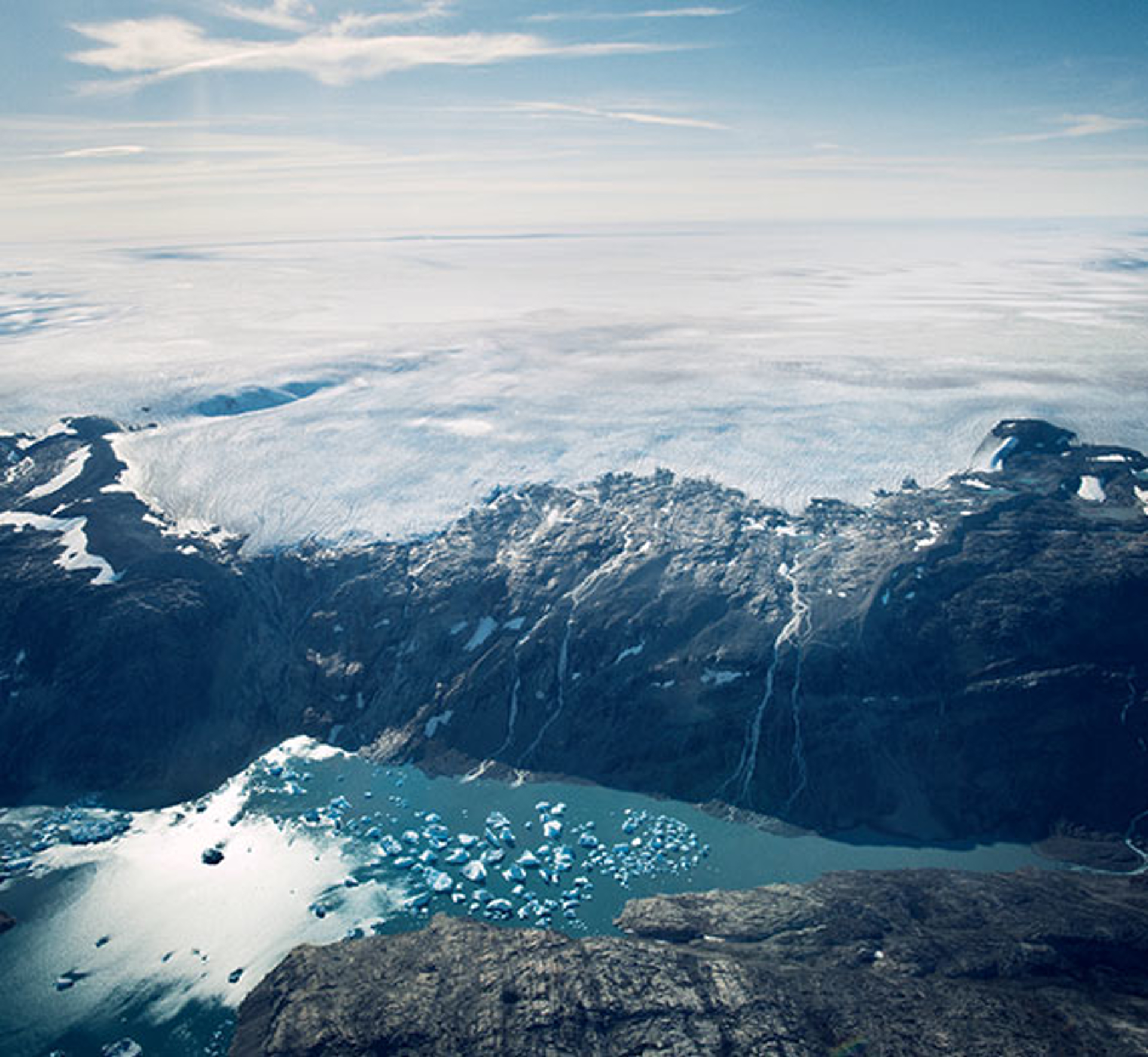 image of a fjord in Greenland